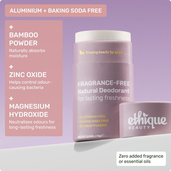 FRAGRANCE-FREE Natural Deodorant